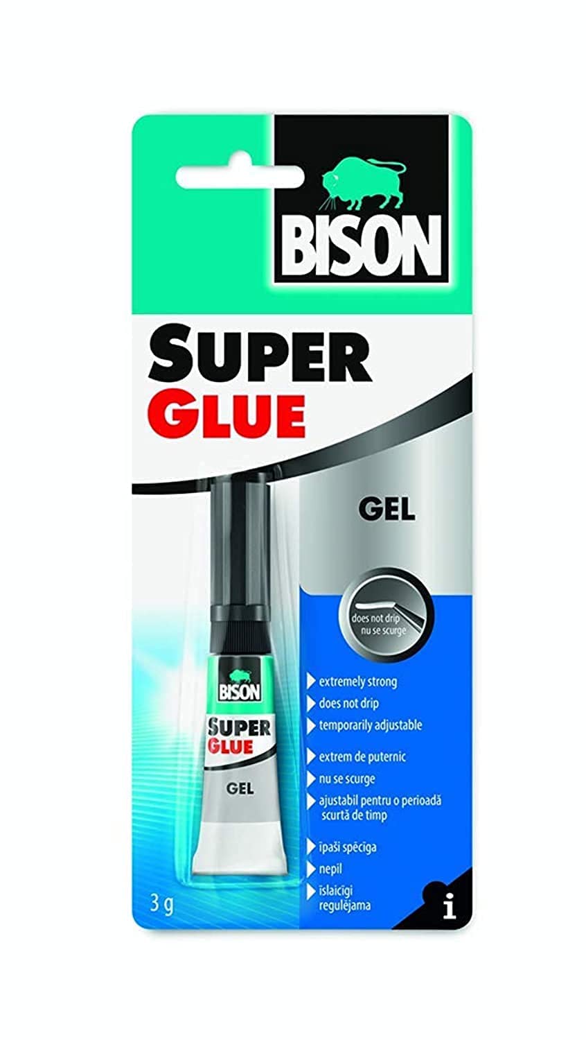BISONKit Super Glue Gel Card 3g
