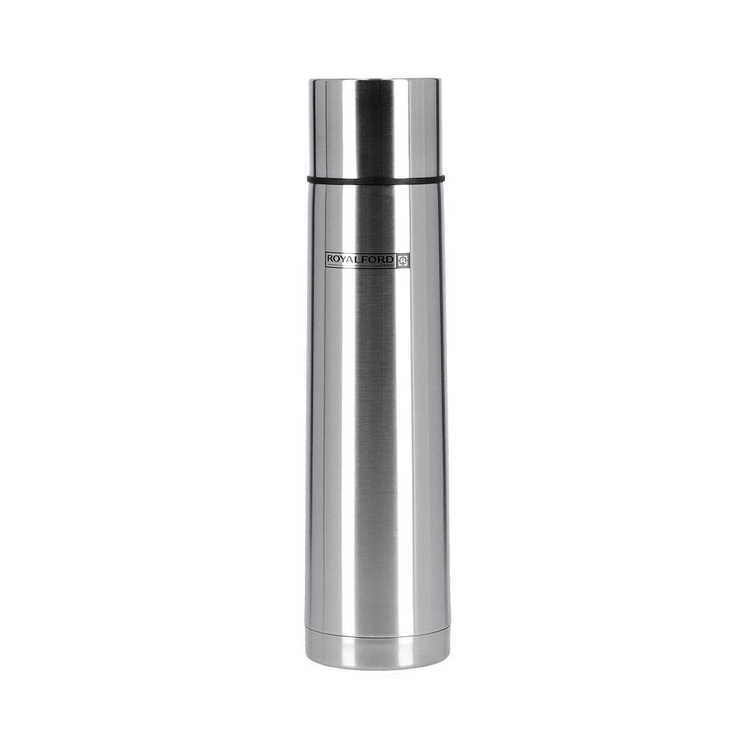 Royalford 750ML Stainless Steel Vacuum Water Bottle | Insulated Flask Bottle | Flask with Double Wall Design | Hot & Cool, Portable & Leak Proof | Perfect for Camping Hiking