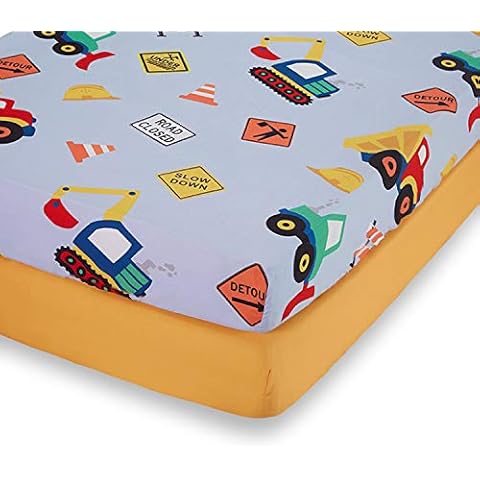 Everyday Kids 2 Pack Fitted Boys Crib Sheet Cover