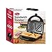 Quest Toastie Maker Sandwich Toaster Black/Easy Clean Non Stick Plates/Cool Touch Handle/750W/35129