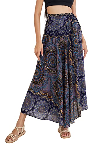Image of Joob Joob Long Boho Skirts for Women - Bohemian Hippie Maxi Summer Skirt