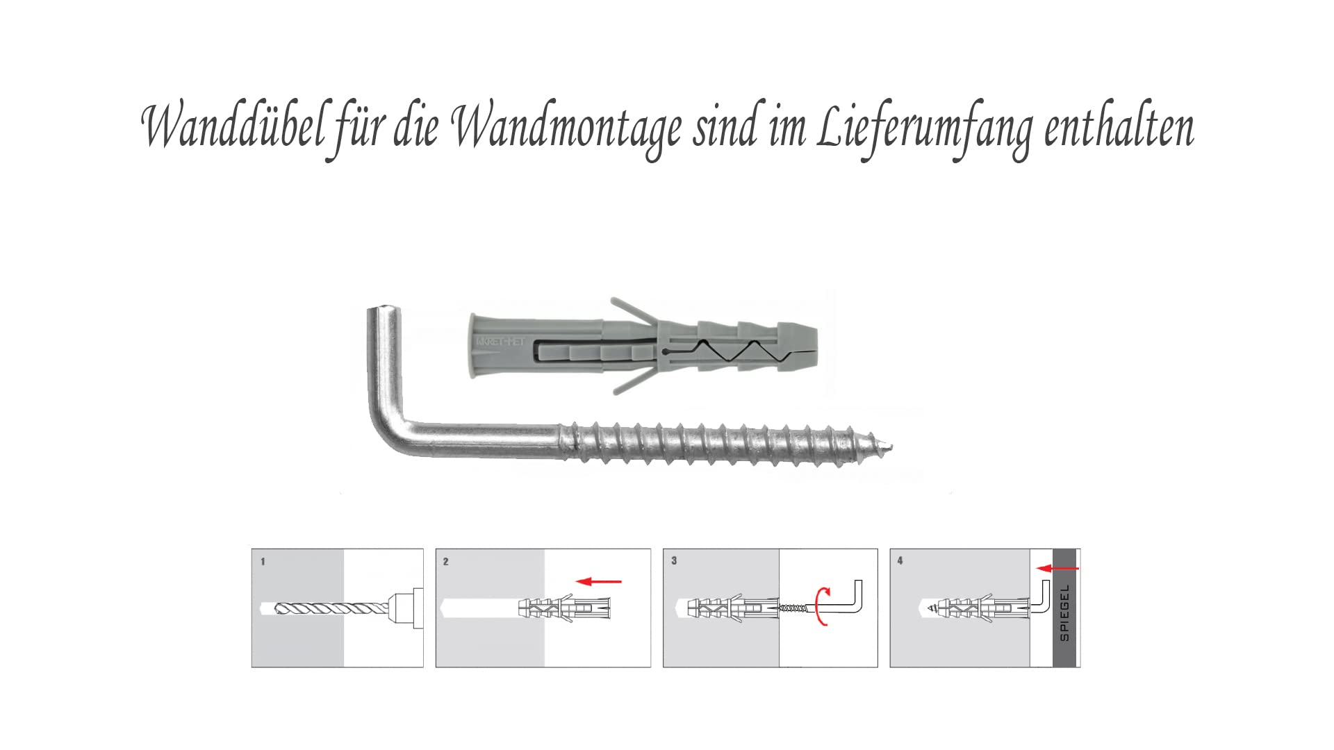 Ramix Wandspiegel im pulverbeschichtetem Aluminiumrahmen Schwarz, Silber, Gold Loft Rechteckiger Rund Wohnzimmer Schlafzimmer Badezimmer Ankleidezimmer Flur (Schwarz, K1 - Durchmesser 40cm)