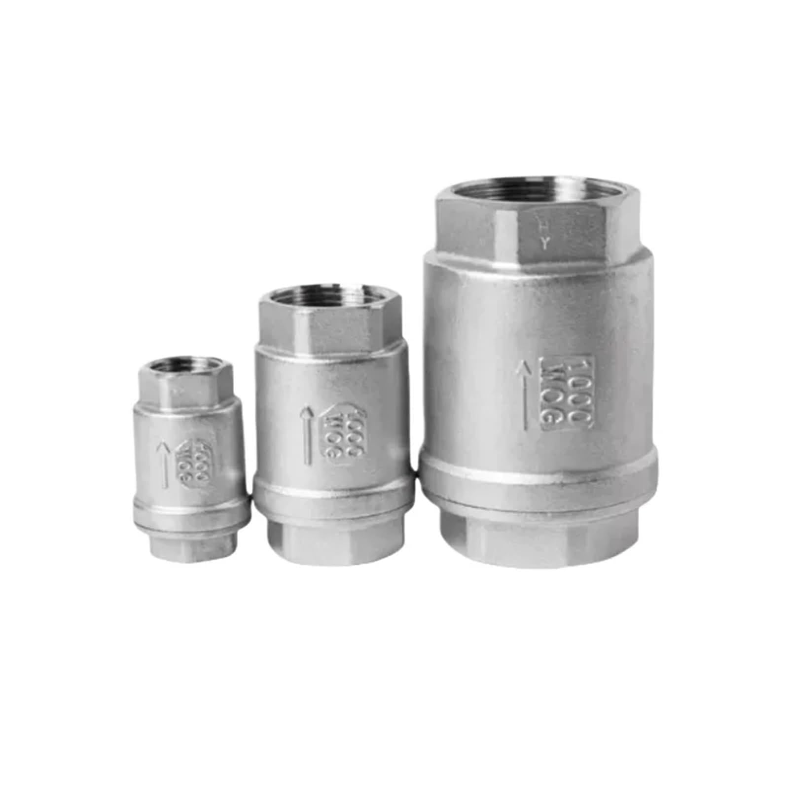 Uyzndkvsi 1/4 " 3/8" /2" 3/4" " -Way Check Valve 20/304/36 Stainless Steel(",Npt_ss304)