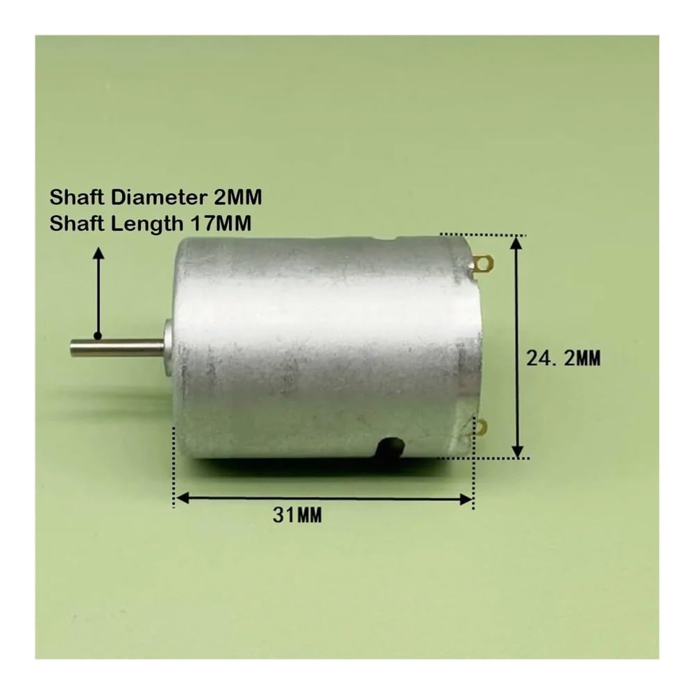 POWTAXBJGD 1PCS RK370-4736 Electronic Starter DC 3.7V 7.4V 12V 44000RPM High Speed High Power Carbon Brush Machinery(Shaft Length 11MM)