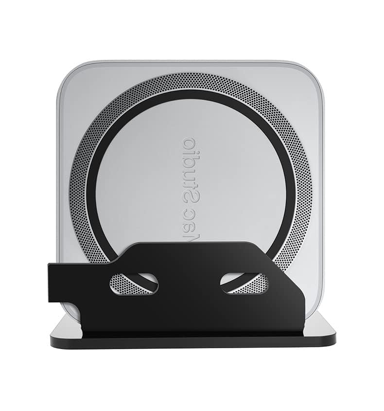Soporte Mac Studio con abrazadera de escritorio regulable para optimizar espacio vertical 4