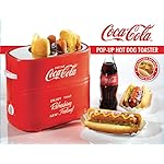Nostalgia Coca-Cola Hot Dog Toaster - 2 Slot Bun Mini Tongs - Works with Chicken, Turkey, Veggie Links, Sausages and Brats - Coke Red - Image 2