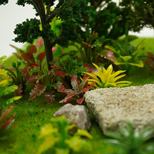 Image of 88pcs Model Trees Mixed Miniature Plants Model Train Scenery Architecture Trees Fairy Garden Trees Wargame Trees Model for Diorama DIY Craft Scenery Landscape Natural Green