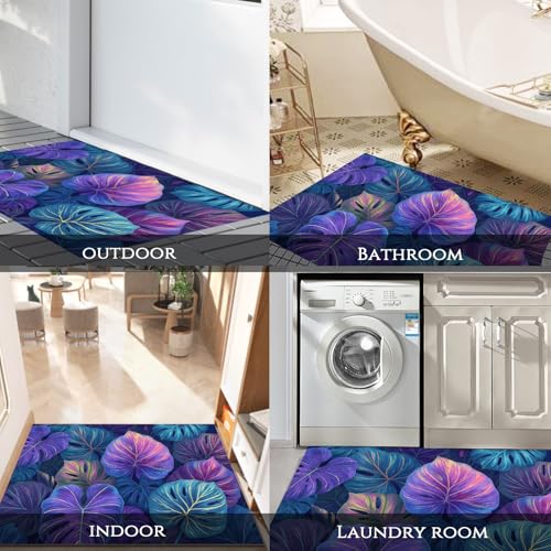 Alfombrilla exterior para terraza y recibidor con estampado botánico 7