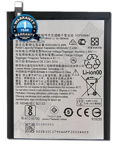 Image of Original BL270 Battery for Lenovo K8 Note K6 Note K6 Plus Battery with 1 Year Warranty*****(P228)
