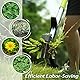ORIENTOOLS Unkrautstecher,löwenzahnstecher 4 Stahlzähne,Unkrautentferner für effizientes Entfernen von Unkraut, Gartenwerkzeug mit silbernem Aluminiumgriff (103 cm)