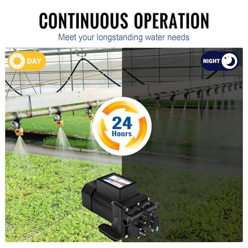 Image of YOUNGTREE Brushless 110V Water Pressure Transfer Pump Continuous Duty 6.0GPM 55PSI On Demand Fresh Water Diaphragm Pump 110 Volt AC for Irrigation Garden Home Pool Car Washing Rain Barrel Industry