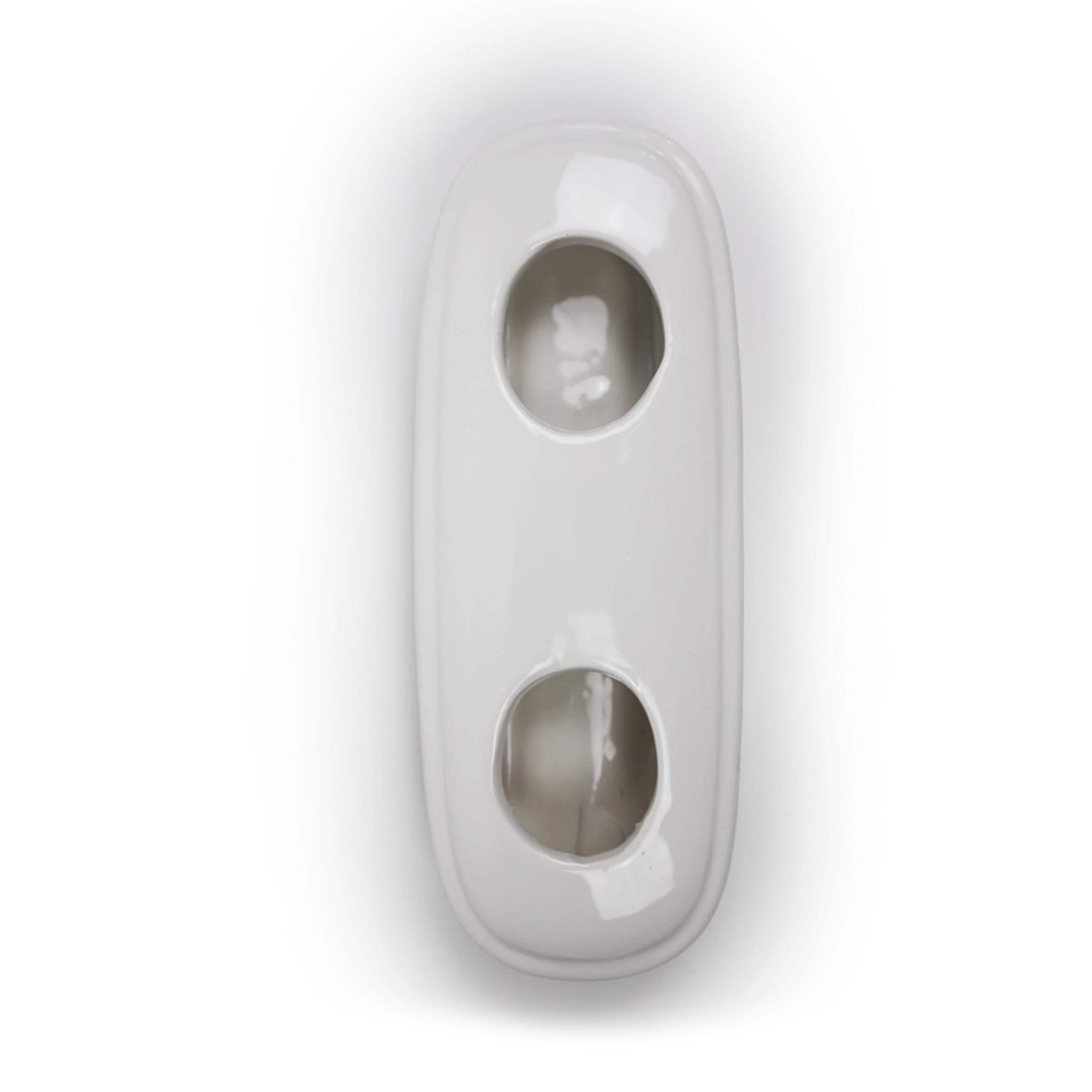 Luftbefeuchter 2-teiliges Set aus Keramik PURE neutral schlicht weiß zum Aufstellen auf dem Heizkörper Heizung Kamin Wasserverdunster Diffuser 11345 a1683