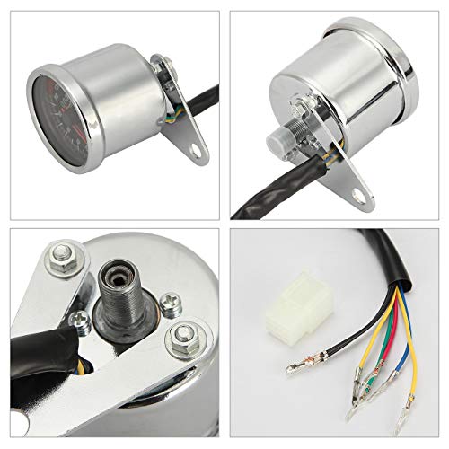 Innoglow Motorcycle Speedometers Universal Backlit Dual Odometer Speed Gauge Led Backlight Neutral Headlight Turn Signal Indicator Kmh #TOP6