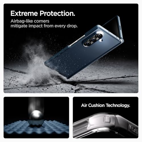 Image of Spigen Tough Armor Pro MagFit for Samsung Galaxy Z Fold 7 Case, Galaxy Z Fold7 Back Cover (2025) - TPU + Poly Carbonate|Metal Slate
