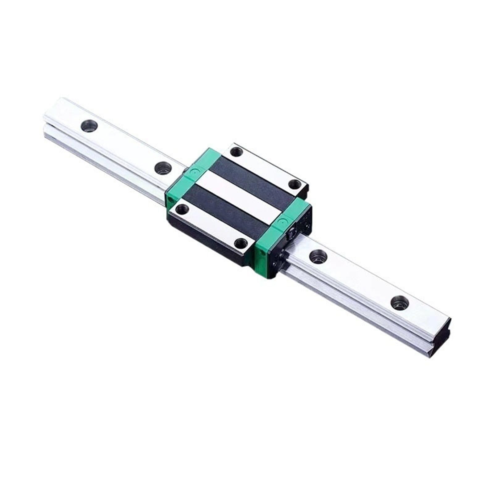 GTPBAO Rail de guidage de mouvement linéaire HGR30, 2 jeux de rails de guidage linéaire avec blocs coulissants HGW30CC for Machine CNC, anti-poussière rail de chargement(650mm 25.59" long)