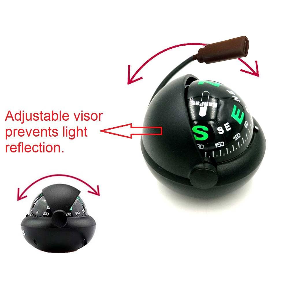 Amazon.co.jp: KanPas 自動車コンパスボール 車・ボート用 (V40-L