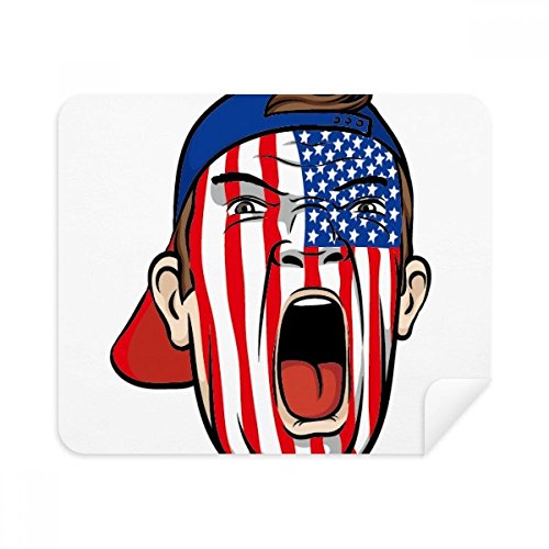 Chiffon microfibre USA drapeau essuie-écran smartphone et lunettes