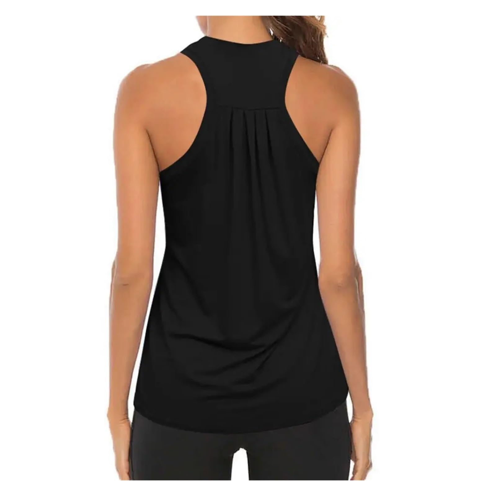 Canotte da Allenamento da Donna Fitness Yoga Gilet Sportivo Donna Senza Maniche Palestra Fitness Allenamento Corsa Jogging Camicie Abbigliamento Sportivo(B,M)
