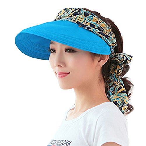 Yimidear® Summer Pliable Chapeau de Soleil Chapeau Femme Casquette de Baseball des Femmes Contre Chapeau UV (Blue)