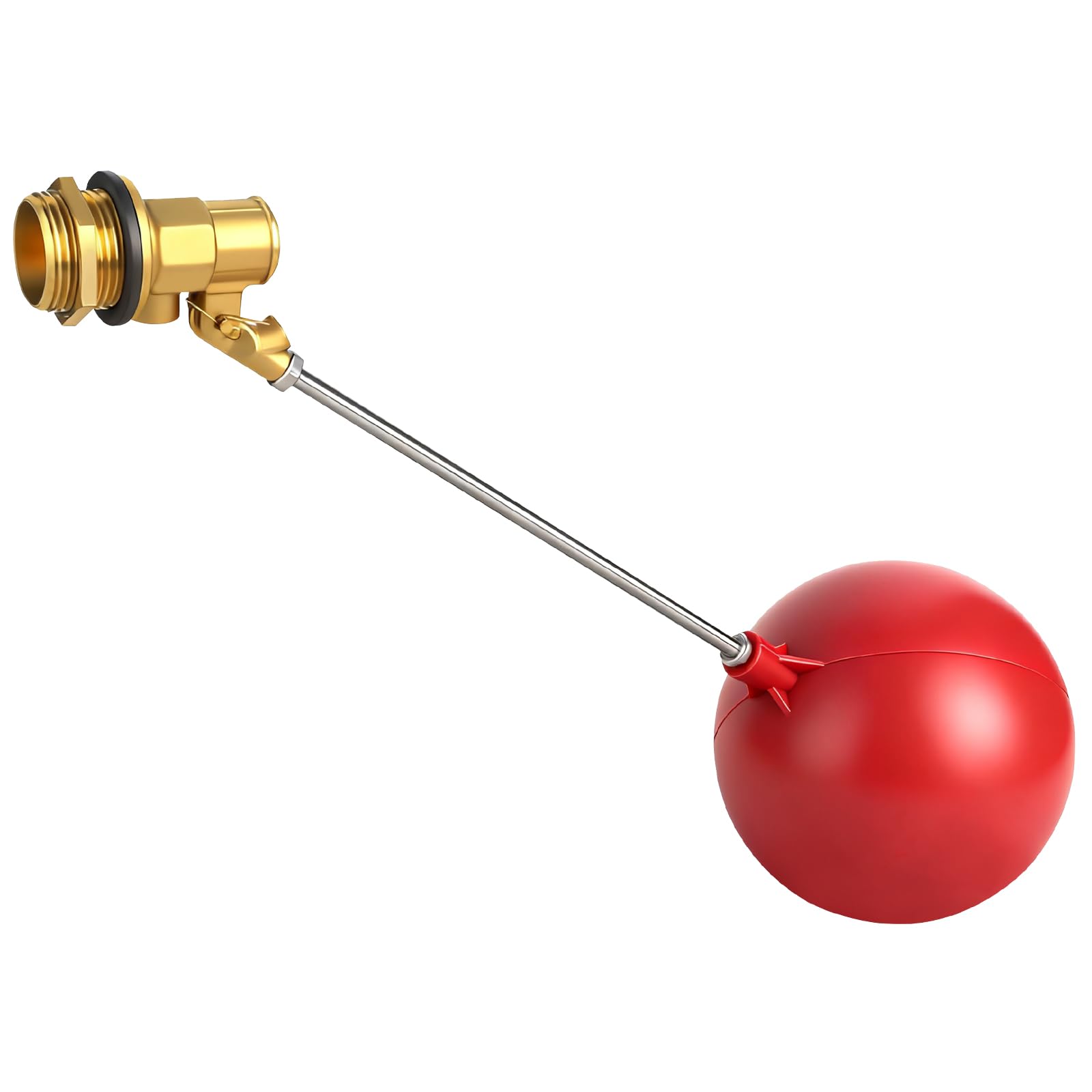 Photo 1 of HATJICB Stainless Steel Float Valve for Water Tank and Trough,1/2-3/4 Inch Size Options for Reliable Water Level Management in Various Applications with Durable Build (0.98in)