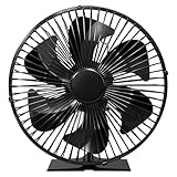 JossaColar Heat Powered Wood Stove Fan with Safety Guard | Non Electric Heat Activated Fan for Wood Burning Stove/Log Burner | Thermoelectric Fireplace Fan | Stove Accecories