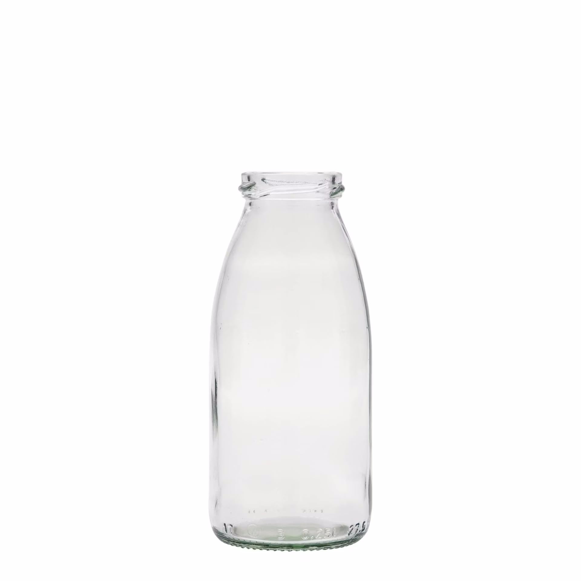 56 Glasflaschen 250 ml, leere Saftflaschen mit goldenem Schraubverschluss, zum Selbstbefüllen für Säfte, Smoothies, Milch, Tees oder Saucen
