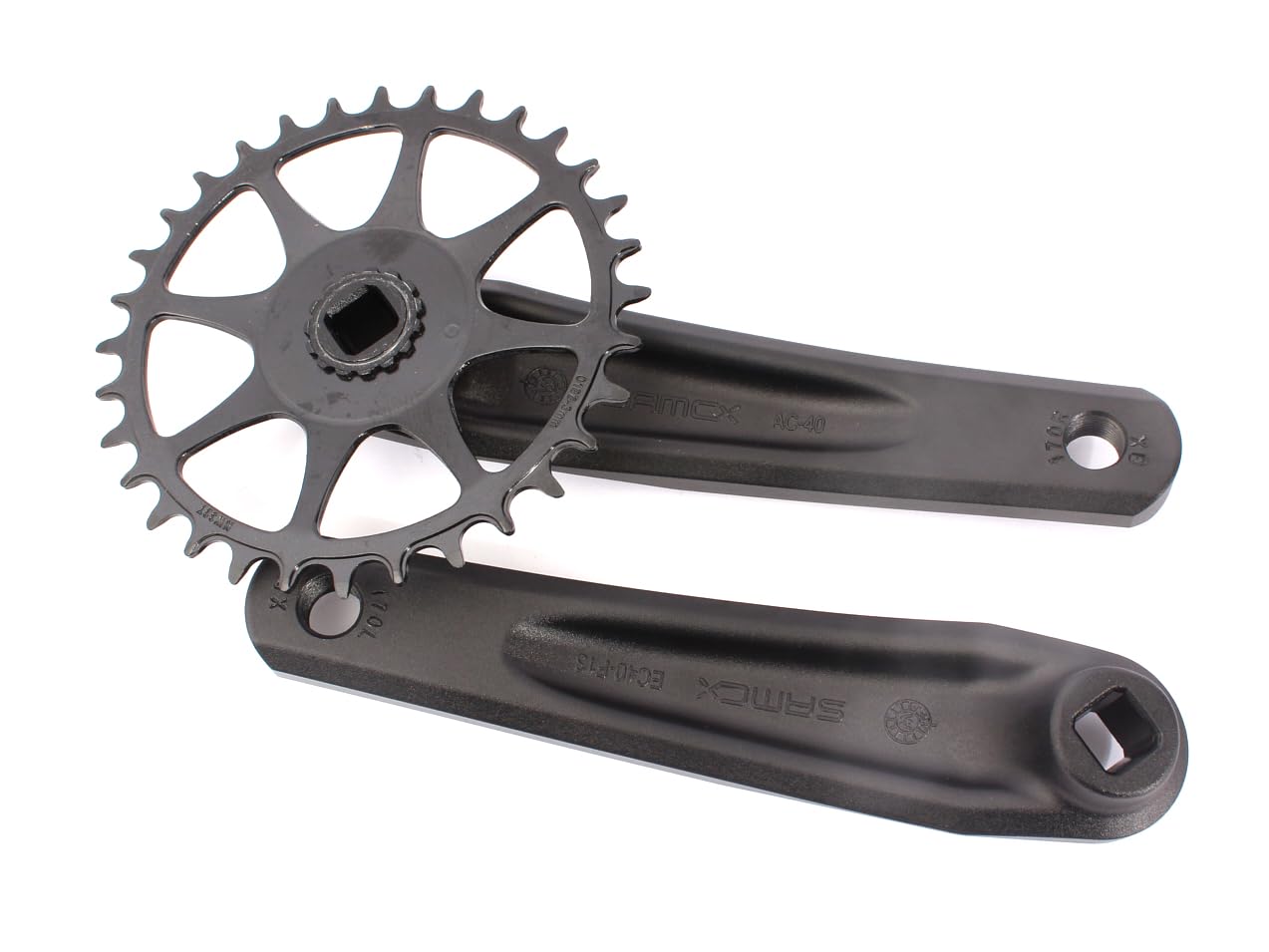 KHEbikes SAMOX Pédalier VTT 1 compartiment 170 mm Montage direct Plateau 32 dents Noir