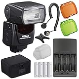 Nikon SB-700 AF Speedlight Flash for Nikon Digital Cameras with AA Battery/Charger Combo & TTL Flash Cord