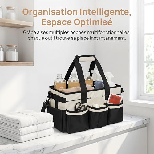 Sac à outils robuste multi-poches MagiDeal pour rangement de lavage auto