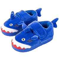 DRECAGE Boys Girls Slippers for Toddler Plush Warm Slipper Anti-Slip House Shoes Cute Cartoon Winter Slippers for Little Kids