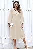 ETCYY Women's Casual Long Sleeve Midi Dress 2025 S... #1