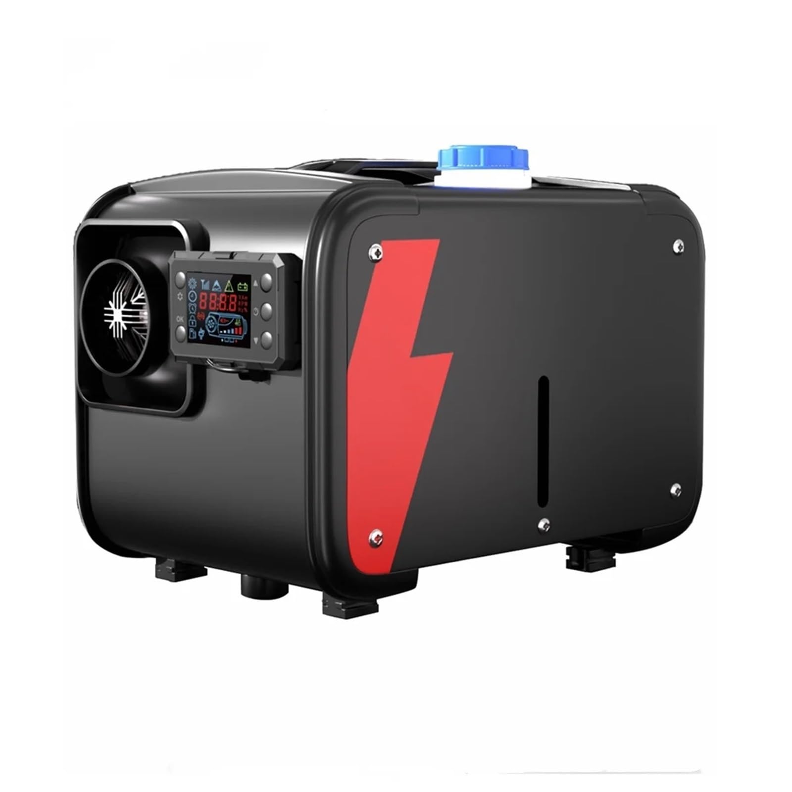 Calefactor portátil Todo en uno para Coche, 12 V, depósito de Combustible de 5 L, 5-8 kW, Calefactor de estacionamiento con Pantalla LCD y Control Remoto para autocaravanas y Camiones.