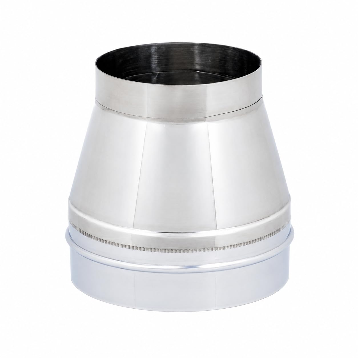 MAKA Comignolo Conico, Terminale in Acciaio Zincato per Canna Fumaria Camino Stufa a Legna Pellet e Gas, Cappello Antipioggia Aspirafumo Conico(Ø 160 mm)