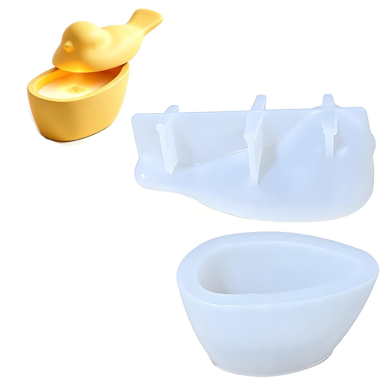 JSGHGDF Sturdy Silicone for Crafting Unique Bird Shape Organizers and Displays