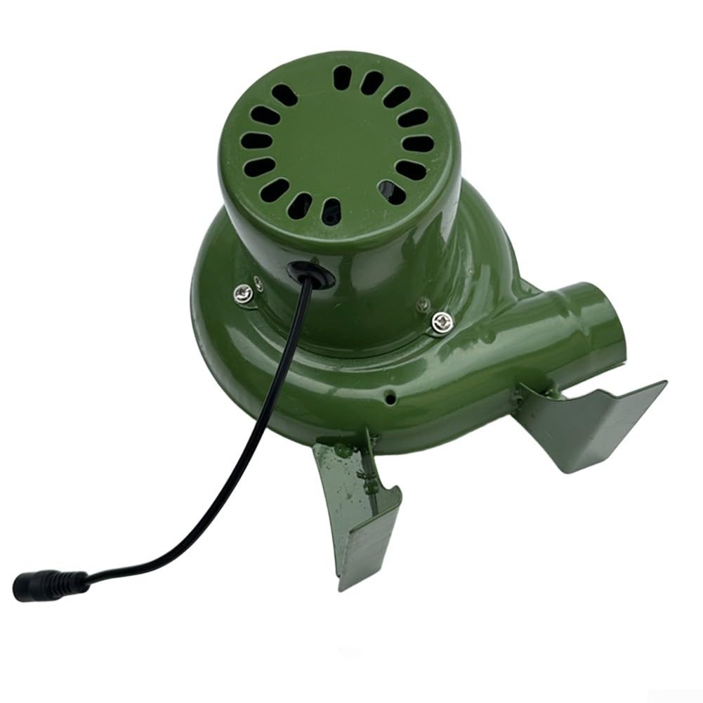 Elektrischer 220-V-Grilllüfter mit Geschwindigkeitsregler für Belüftung Lüfterwechsel BBQ Aufblasbar Kamin,Turbinengebläse für Heizgeräte Grill BBQ Picknick(80W)