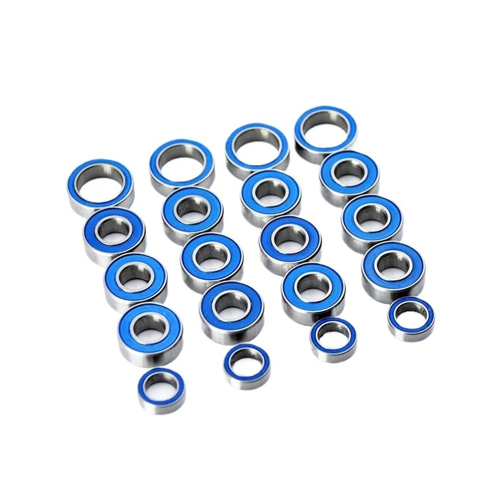 CBKAPALYGP 20pcs Miniature Bearing Kit Set FIT For Tamiya Upgrade Parts Accessories TT01 TT-01 TT01E TT01D TT02B 1/10 RC Car Sealed Bearings