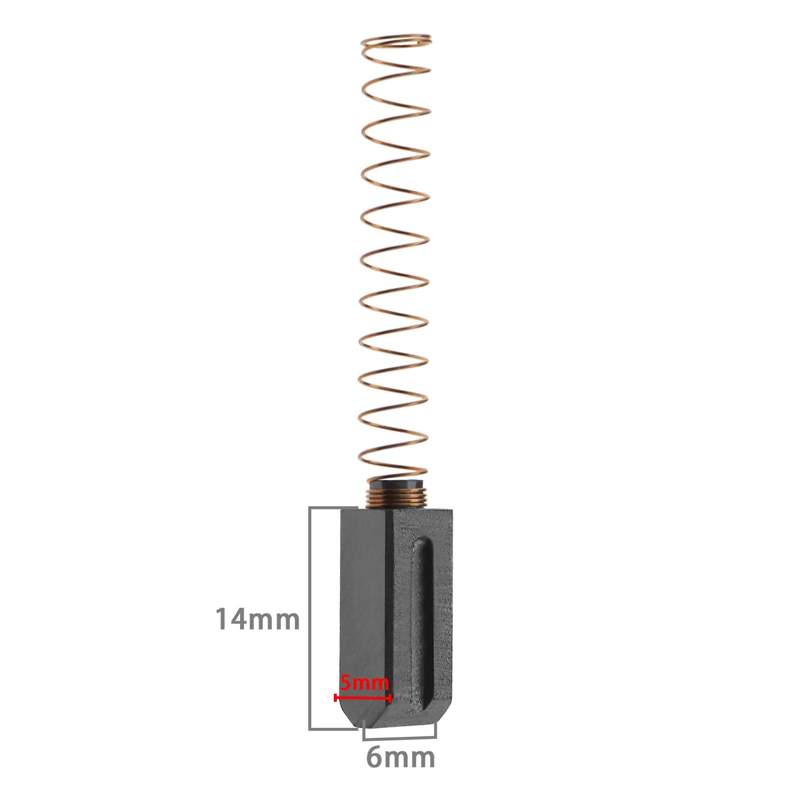 2 paires de Balais de Charbon Remplacement Compatible avec TRIAC S 1G3 CH-6060 Lance à Air Outils Électriques Accessoires, 5x6x14mm