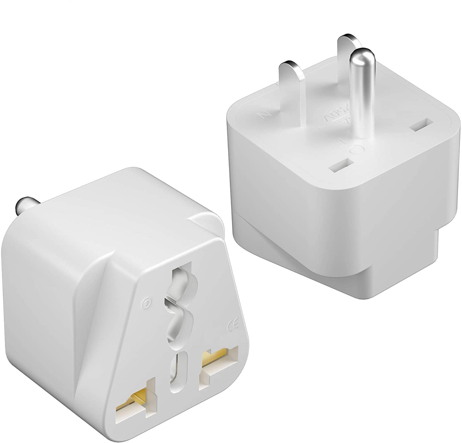 Hackensack Travel Universal Plug (Type B) Converts India to USA, Japan, Canada, Philippines & More (HS 5051) Travel Adapter Plug - CE Certified- Travel Power Plug Adapter (Pack of 1) White (B09BBF9J21) Amazon Price History, Amazon Price Tracker