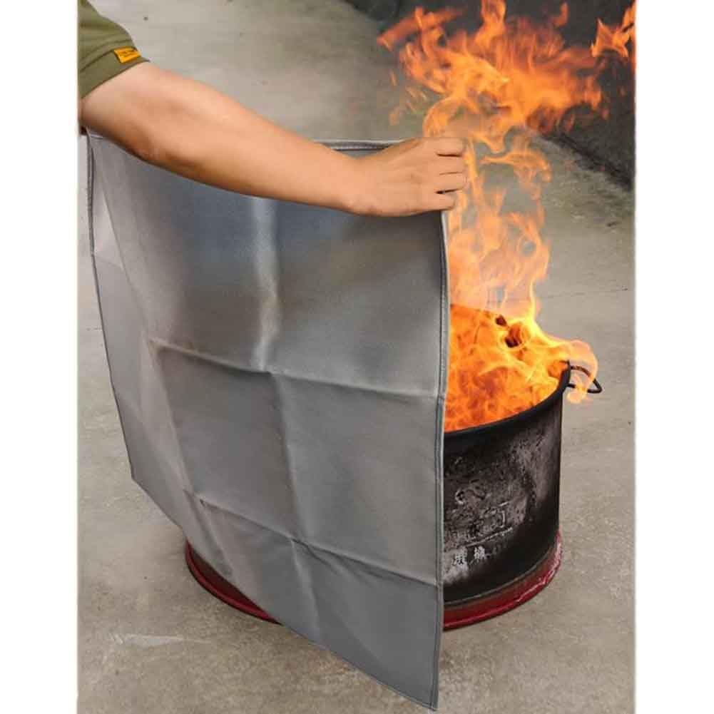Manta ignífuga de fibra de cerámica, resistencia a altas temperaturas para soldadura, escape de emergencia y supervivencia