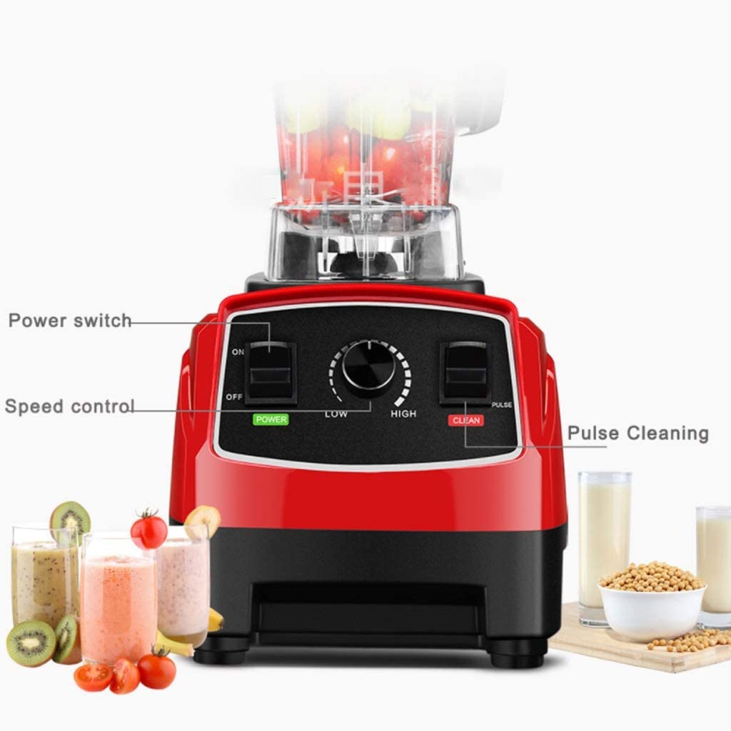 Spremiagrumi, estrattore di Succo a Bocca Larga per Frutta e Verdura Intera, Acciaio Inossidabile per Uso Alimentare (Rosso B)