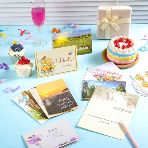 Feifeiya SAW-FEIFEIYA-0226 36 Set 4 X 6 Inch Religious Birthday Cards Bulk thumb #3