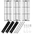 Hisencn Replacement Parts for Chargriller 3001, 3008, 3030, 4000, 5050, 5252 Gas Grill Models, Stainless Steel Burner, Porcelain Steel Heat Plate, Porcelain Cast Iron Cooking Grid Grates