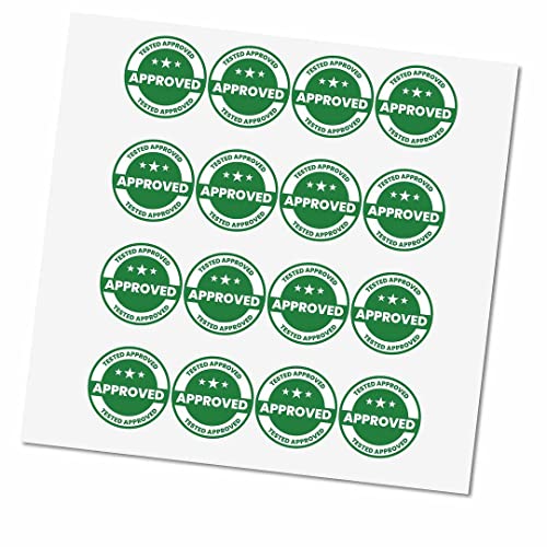 Image of CVANU 500pcs Tested Approved Mini Sticker in Green Color Round Shape (20 X 20mm) cv2