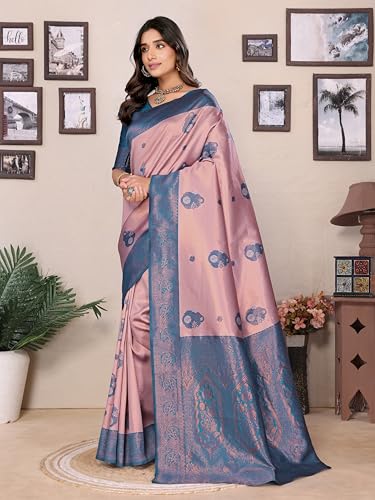 Image of Avantika Fashion Women's Kanjivaram Soft Silk Banarasi Sarees With Blouse Piece For Women