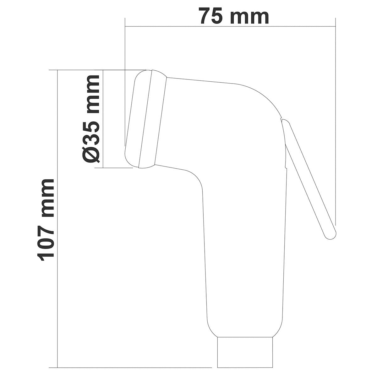 DOCCETTA 1/2" M ANTIURTO CON LEVETTA (064599)