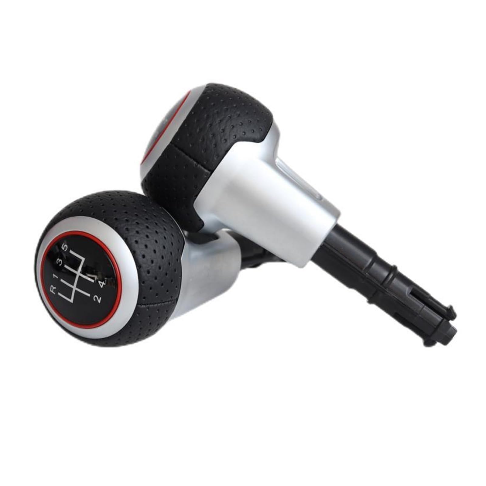Rbevcrr 5 Speed With Hole Car Shift Lever Knob For Golf For Passat 5 6 Speed Gear Shifter Stick Knob Stick Shifter Pen(5 Speed With Hole)