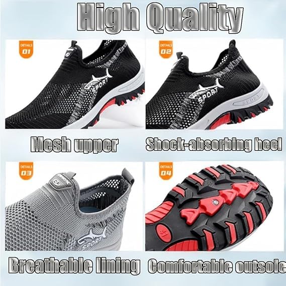 Jarv Cooling Comfort Sneaker, Jarv Cooling Comfort Sneaker Slip on Summer Shoes for Men, Orthopedic Walking Shoes with Anti Slip Soles2