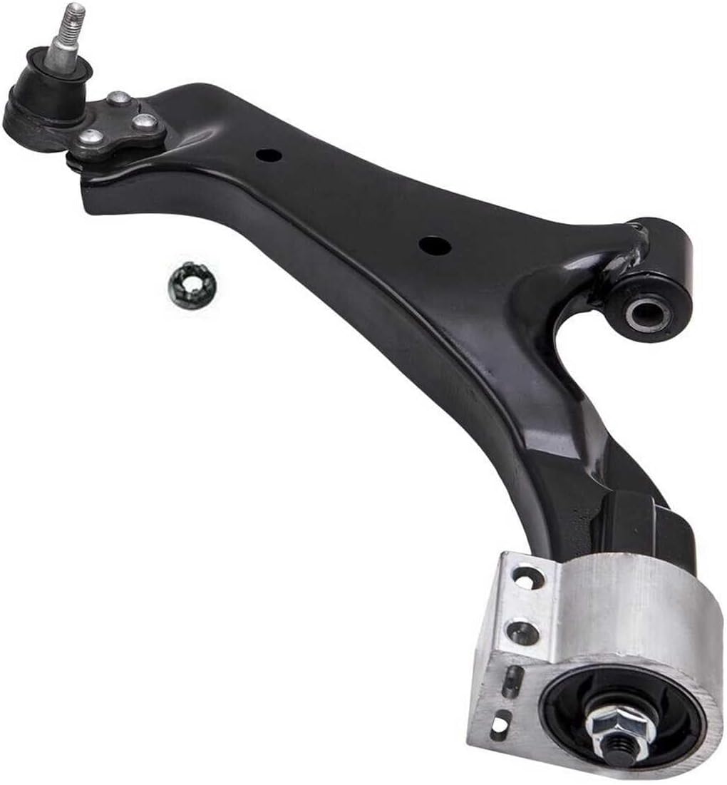 Control Arm 1pc Assembly Front Left Driver Lower Side with Ball Joint Rubber Steel Black for Chevy for GMC for Terrain 2010-2017 23.2 in-Depth CMS501117 CAK601119