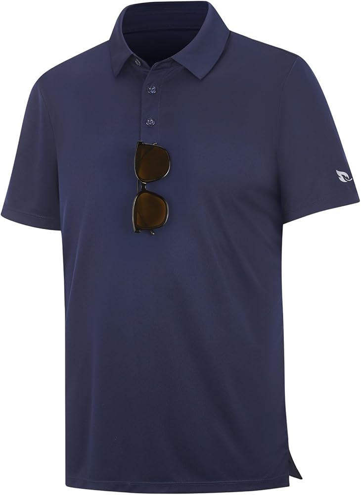 baleaf Men's Long Sleeve Golf Shirt Collared Shirts Polo UPF 50+ Lightweight Quick Dry Work Casual Outdoor