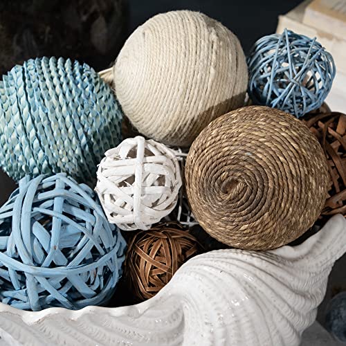 Image of ANDALUCA Decorative Vase Filler Bag with Orbs, Balls (Aqua Blue)